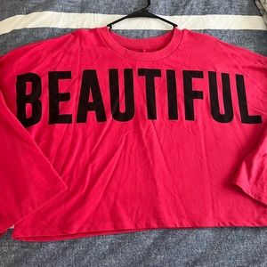 Long sleeve crop top